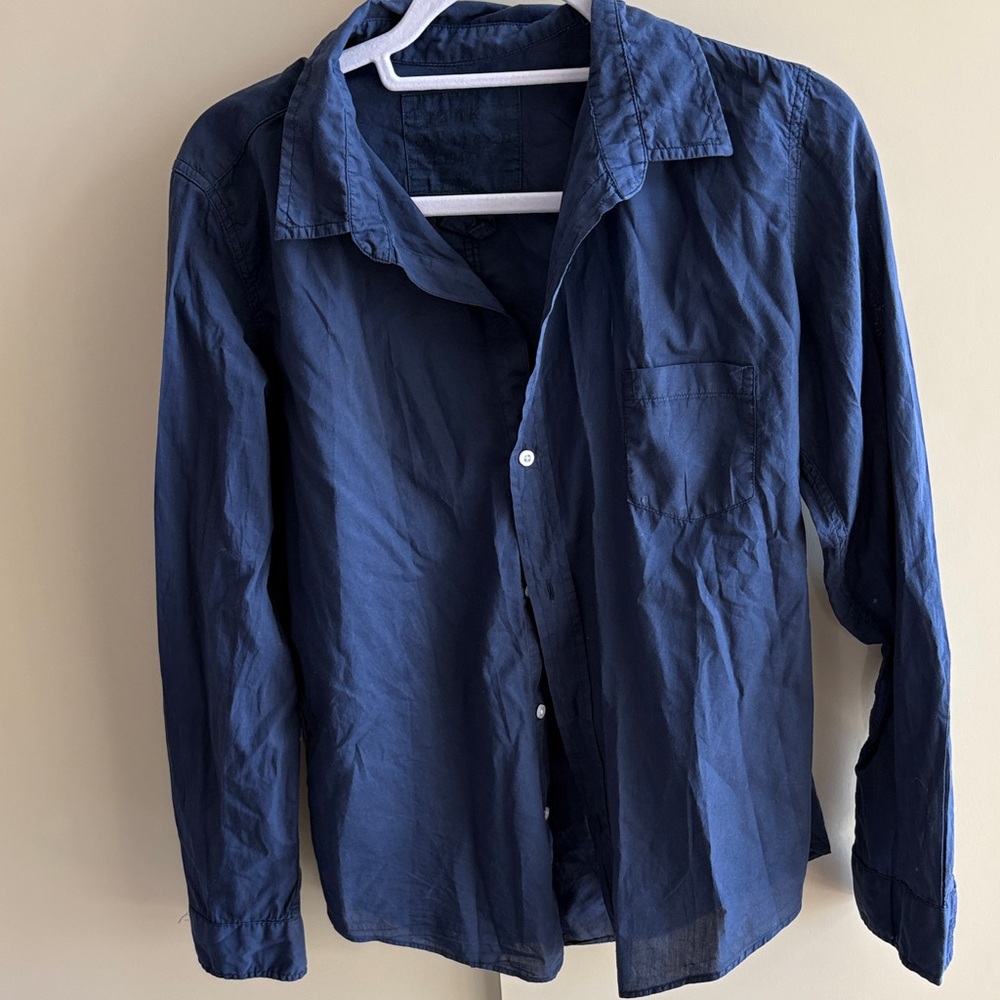 Frank & Eileen Navy Shirt size Large